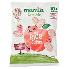 Organic Apple & Raspberry Flavoured Mini Rice Cakes 40g